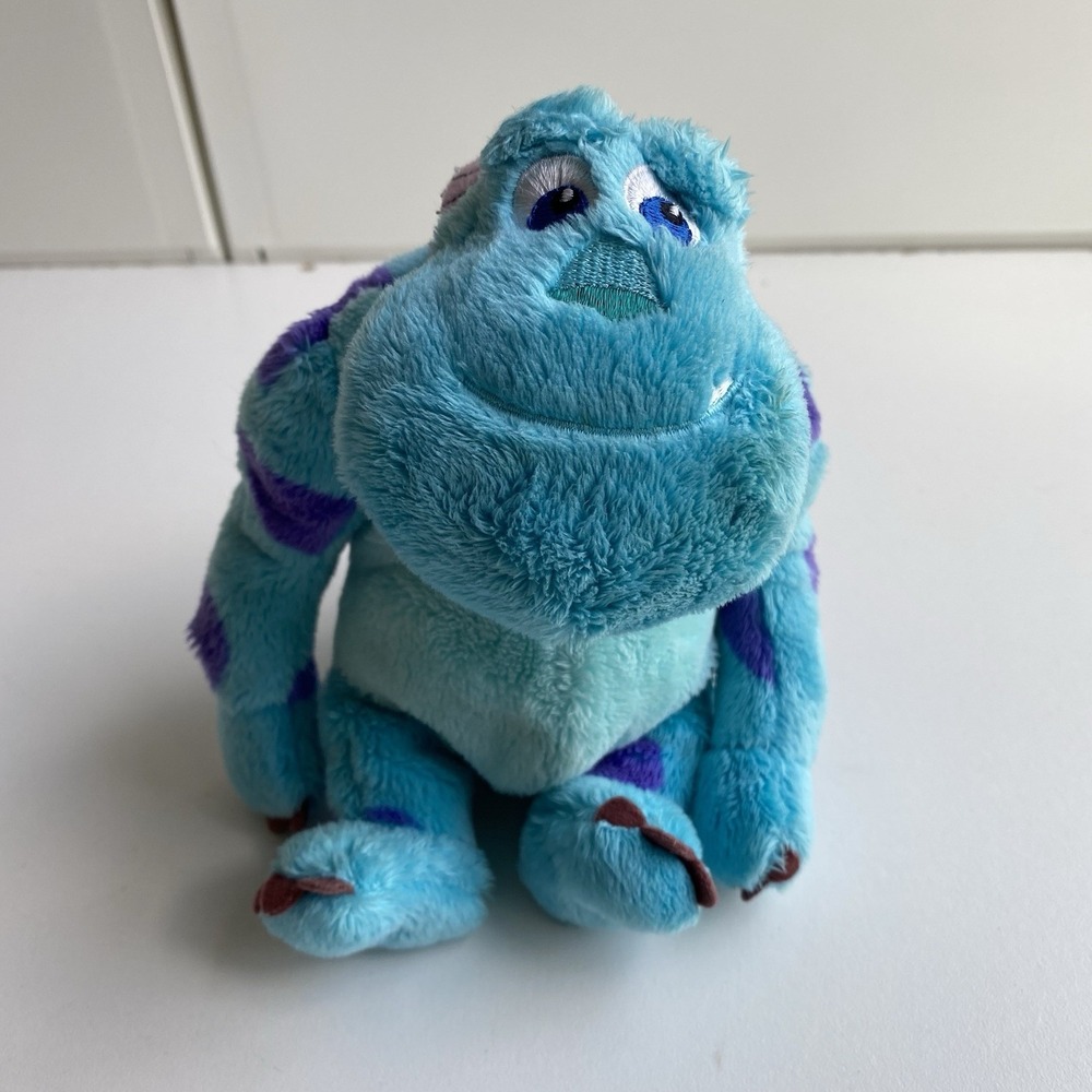 Disney Store Pixar Monsters Inc. Sully Sullivan Blue Purple Plush 9"